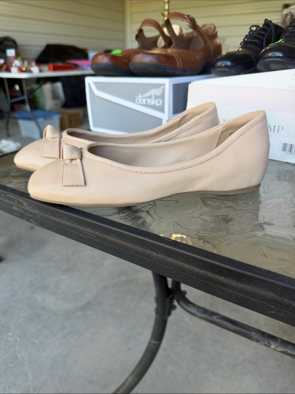 Dream Pairs Nude Bow Ballet Flats